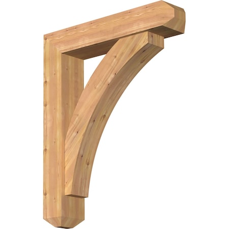 Thorton Craftsman Smooth Bracket W/ Offset Brace, Western Red Cedar, 7 1/2W X 36D X 44H